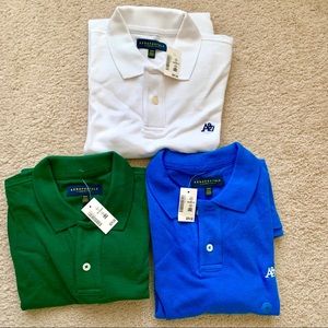 (3) Men's Aerpostale Polo Shirts size MEDIUM NWT!